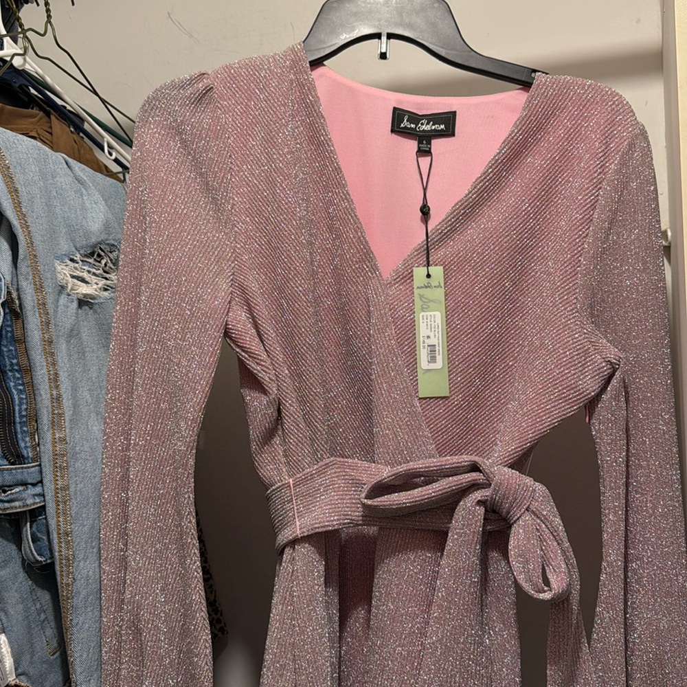 Sam Edelman Dress light pink! Size 6! Brand new! 💕silver sparkles 💖
